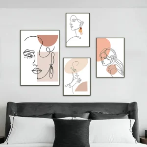 Tableau Minimaliste Femme