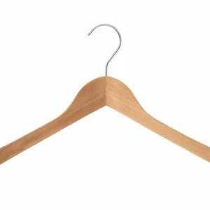 Cintre en bois avec encoches pour chemises robes et vestes (PLB)