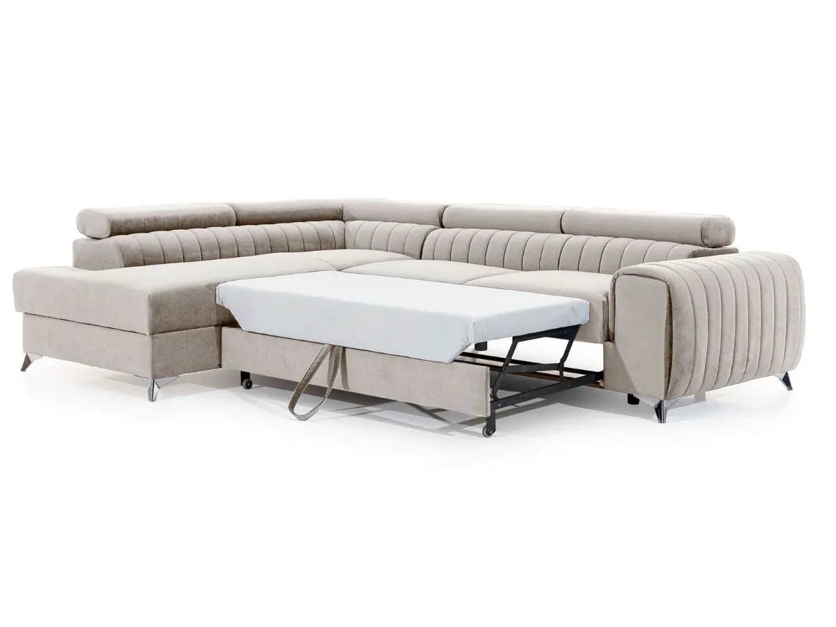 Canapé d'angle convertible têtières relevables SEOUL – Image 3