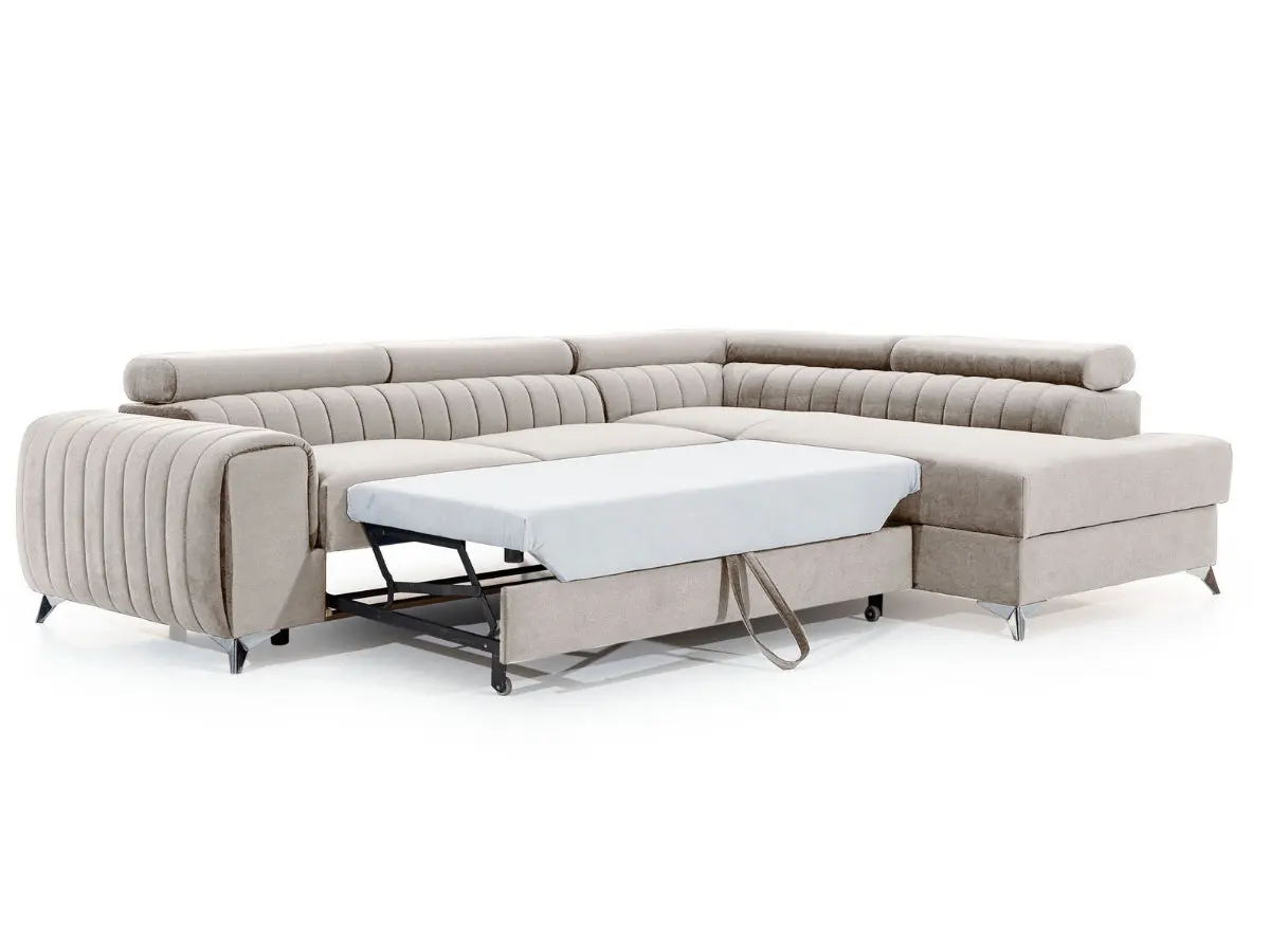 Canapé d'angle convertible têtières relevables SEOUL – Image 6