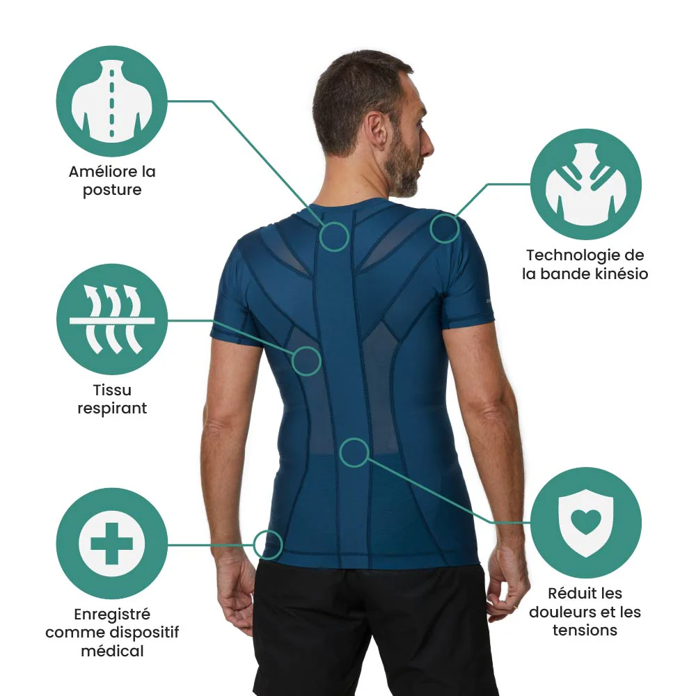 Men's Posture Shirt™ - Bleu – Image 5