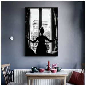 Tableau femme à la fenêtre