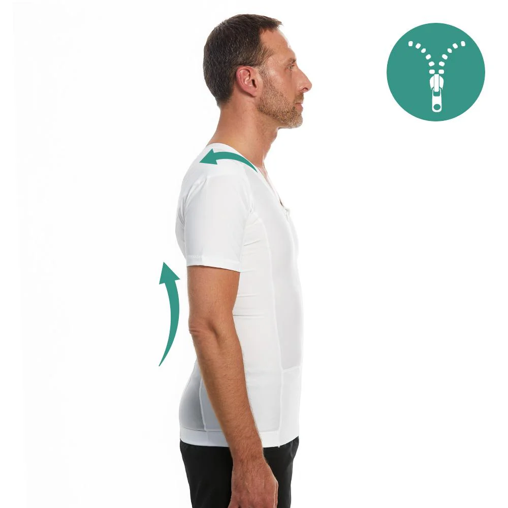 Men's Posture Shirt™ Zipper - Blanc – Image 3