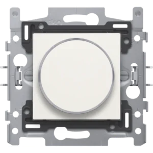 Bouton-poussoir 6A avec LED ambre, socle, bornes à vis et set de finition avec anneau translucide Niko (101-64000)