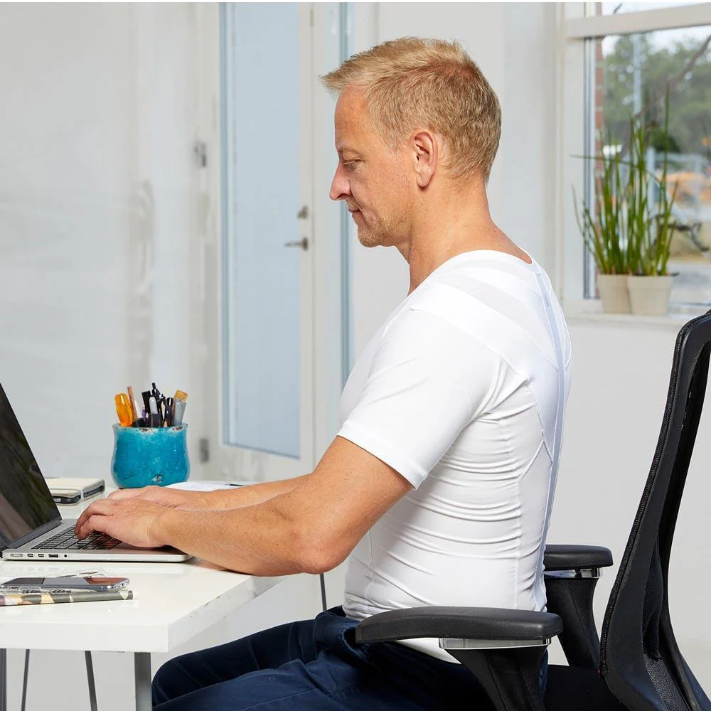 Men's Posture Shirt™ Zipper - Blanc – Image 6