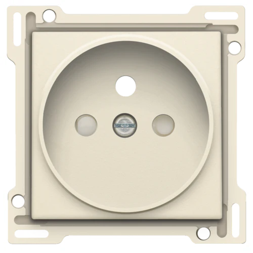 Set de finition pour prise de courant avec broche de terre et obturateurs de protection, profondeur d’encastrement de 21 mm Niko (100-66101) – Image 3