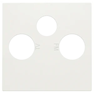 Set de finition pour 2 connexions coaxiale simples pour TV, FM et une connexion satellite (101-69551)