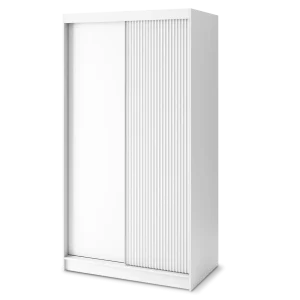 Armoire Dressing Coulissante 120 & 180 cm – Noir ou Blanc – Miroir Optionnel - RAVENTO