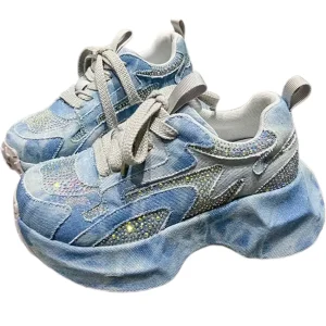 BASKETS CHUNKY PAILLETÉES FEMME