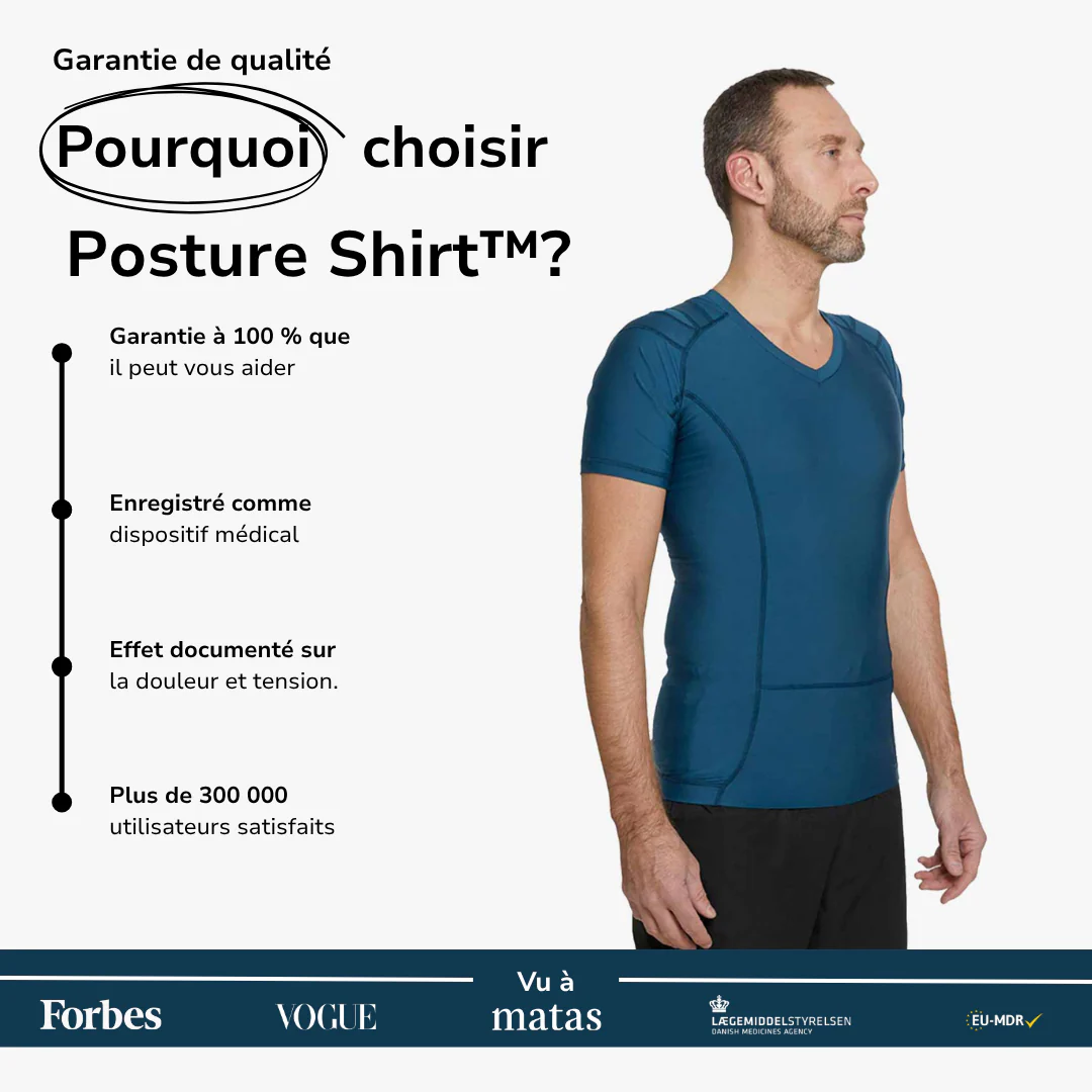 Men's Posture Shirt™ - Bleu – Image 4