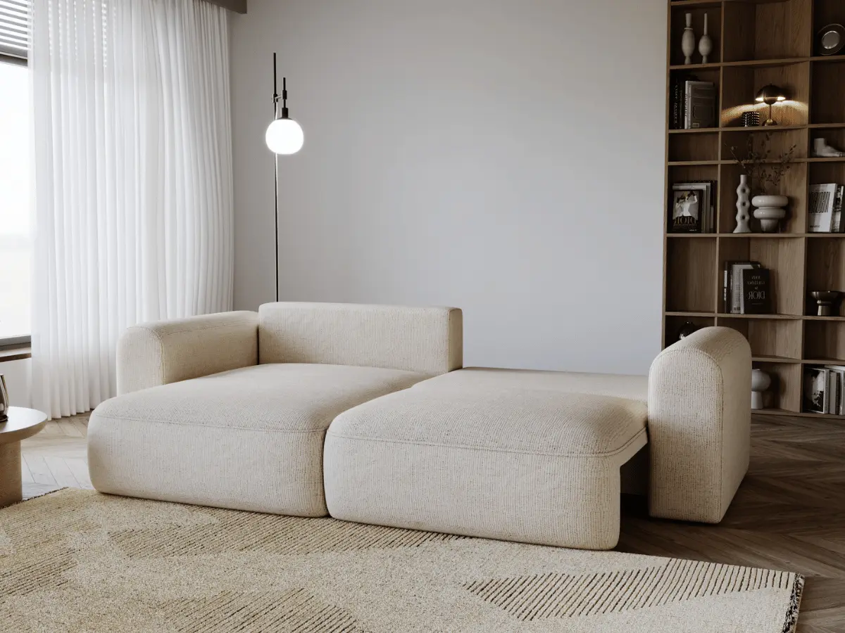 Canapé d'angle convertible avec grande méridienne - TROCADERO – Image 7