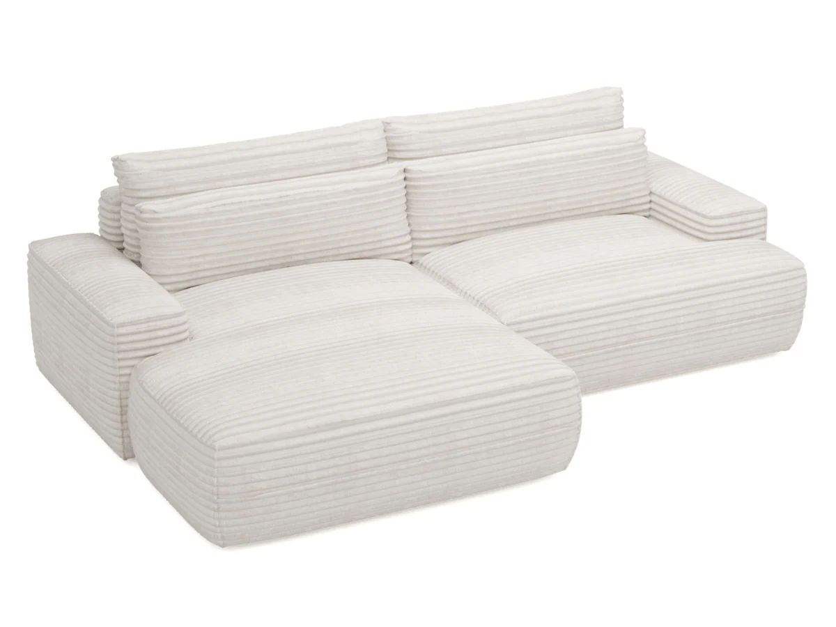 Canapé d'angle convertible velours côtelé Montmartre – Image 9