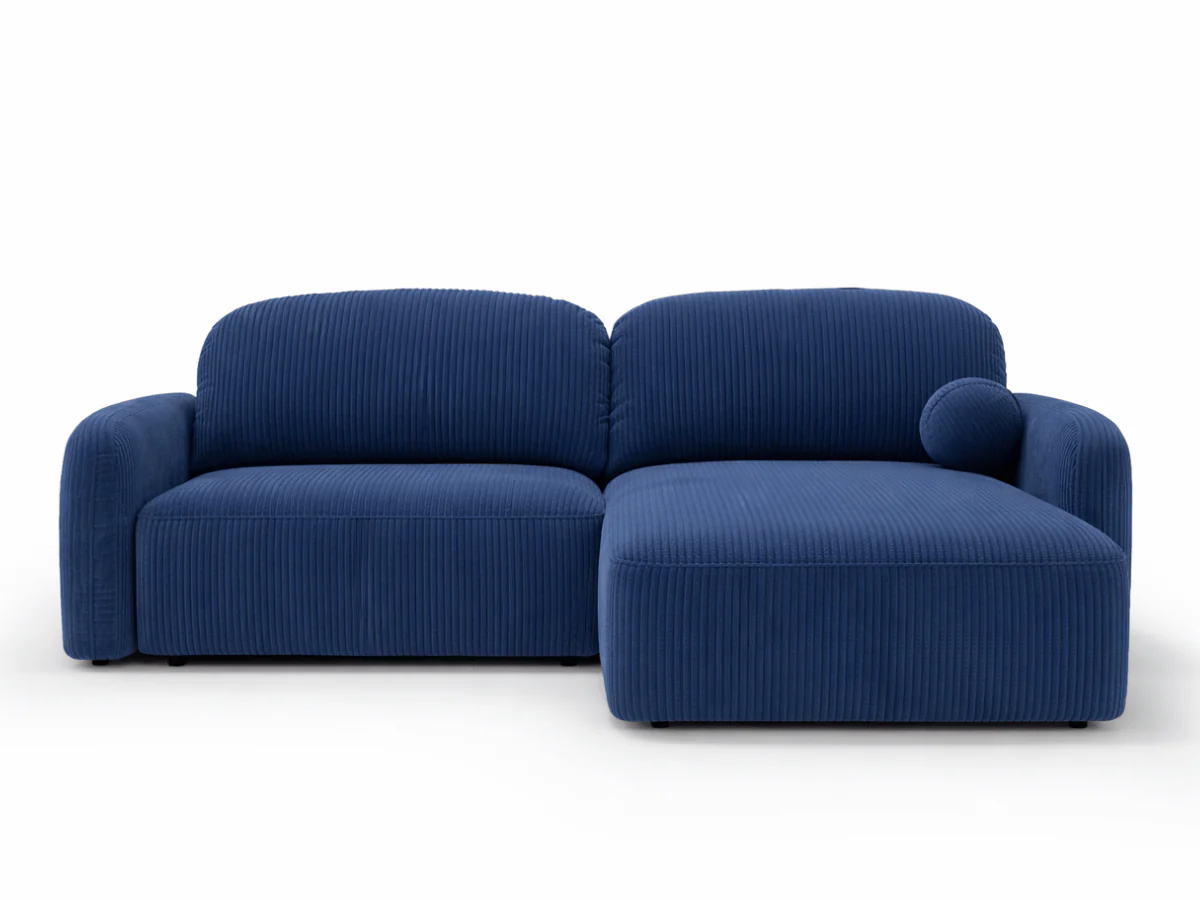 Canapé d’angle convertible HONORÉ – velours côtelé avec coffre – Image 8