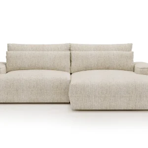 Canapé d'angle convertible avec grande méridienne PANTHEON