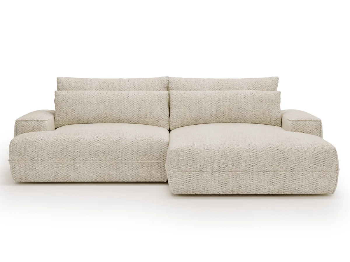 Canapé d'angle convertible avec grande méridienne PANTHEON – Image 2