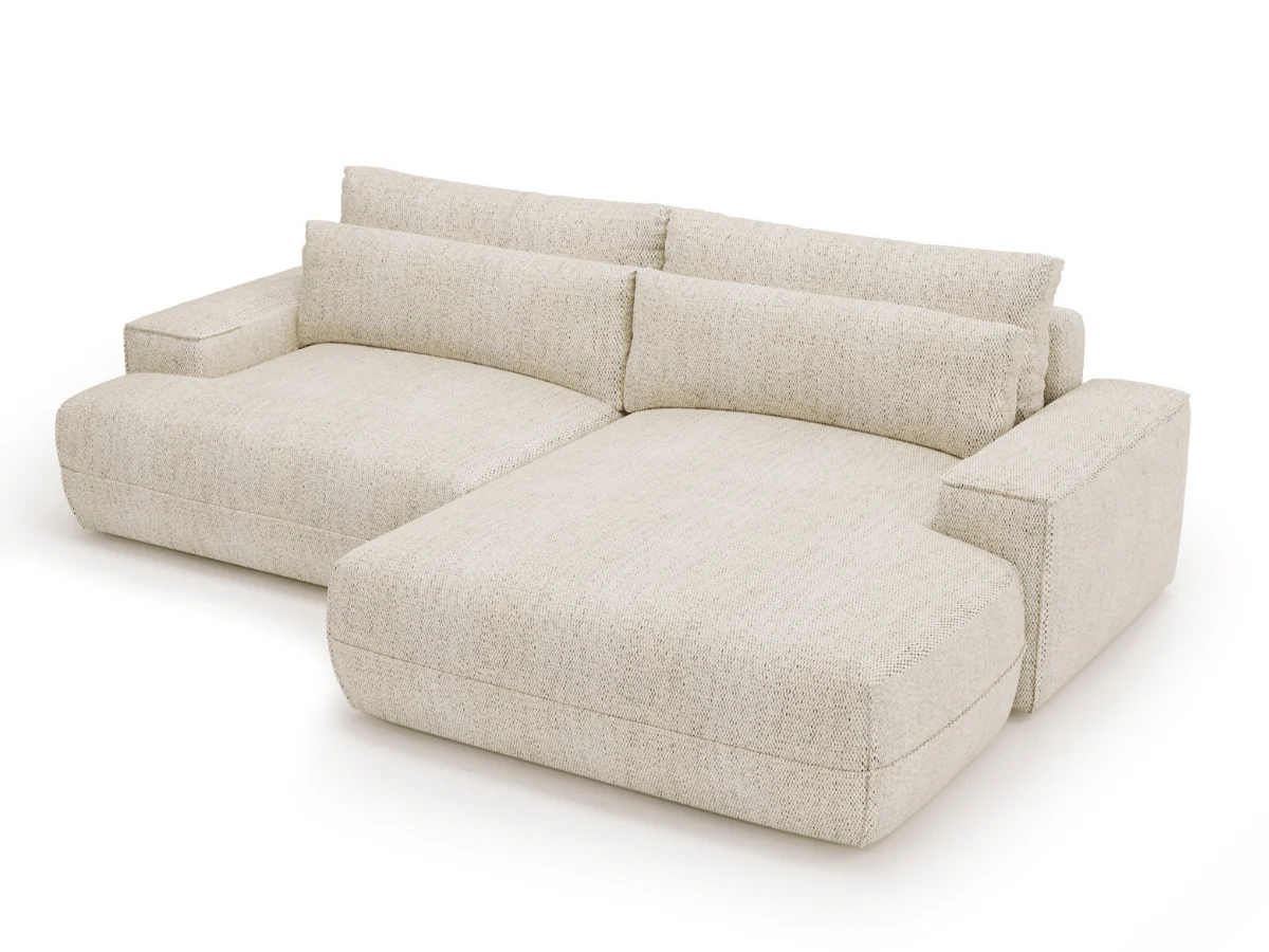 Canapé d'angle convertible avec grande méridienne PANTHEON – Image 4