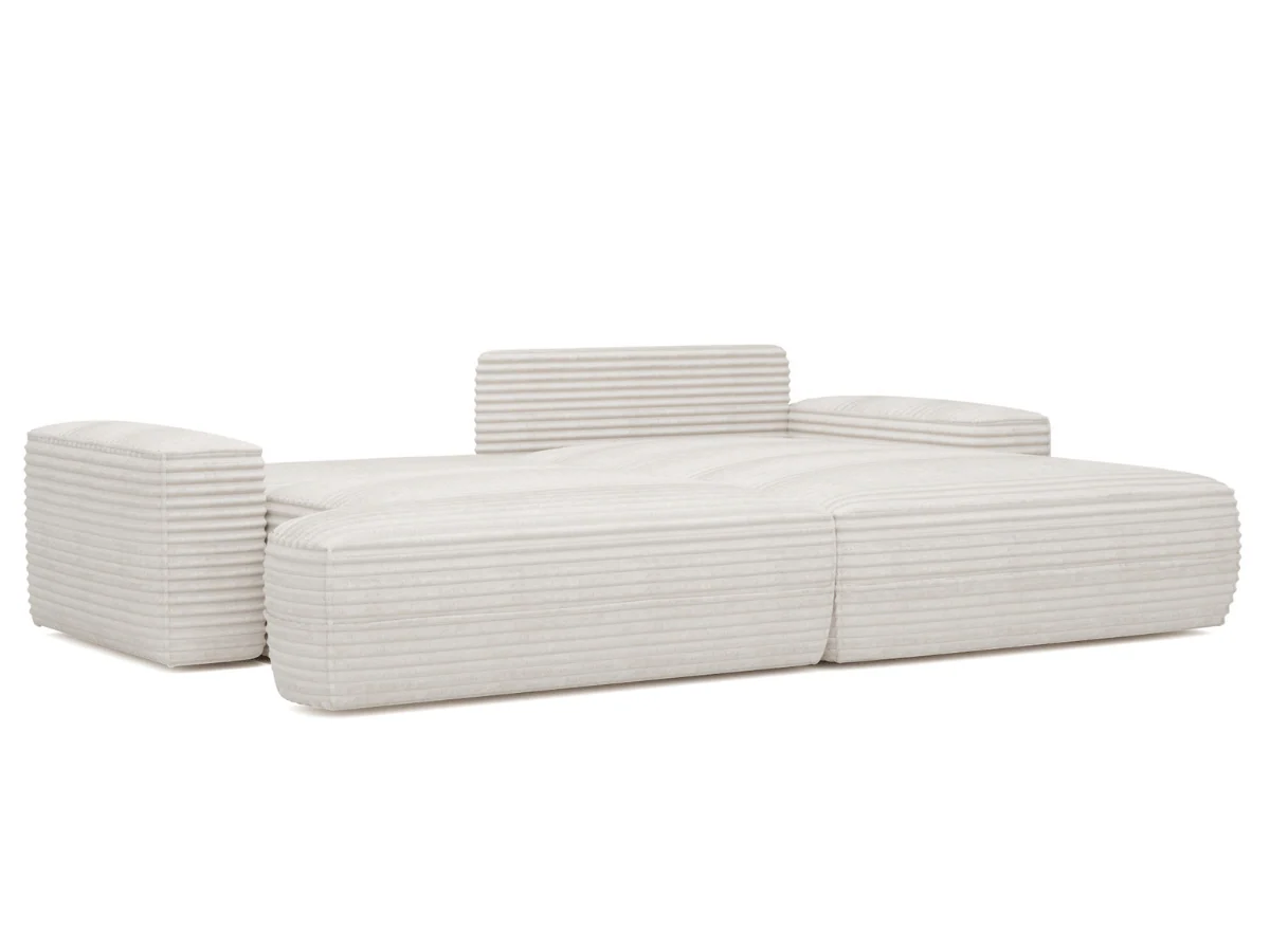 Canapé d'angle convertible velours côtelé Montmartre – Image 3