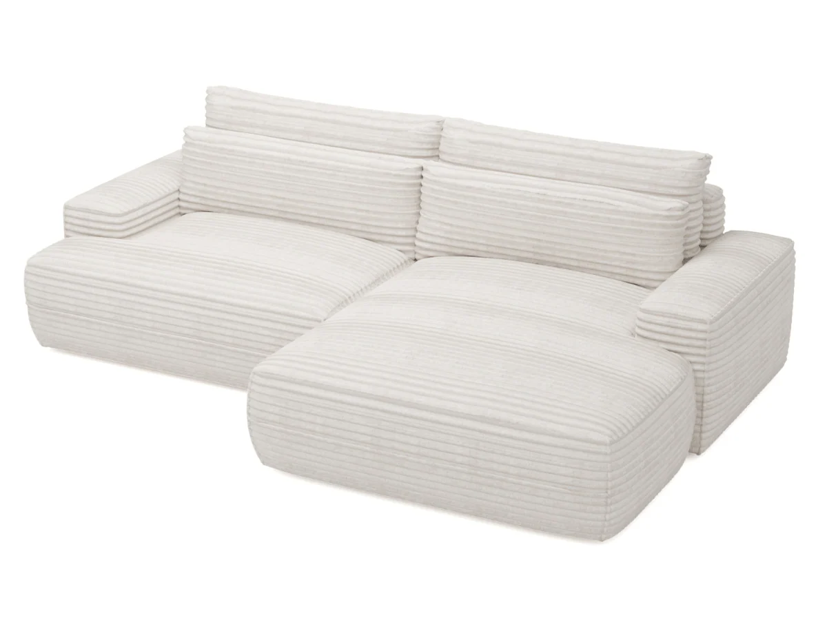 Canapé d'angle convertible velours côtelé Montmartre – Image 4