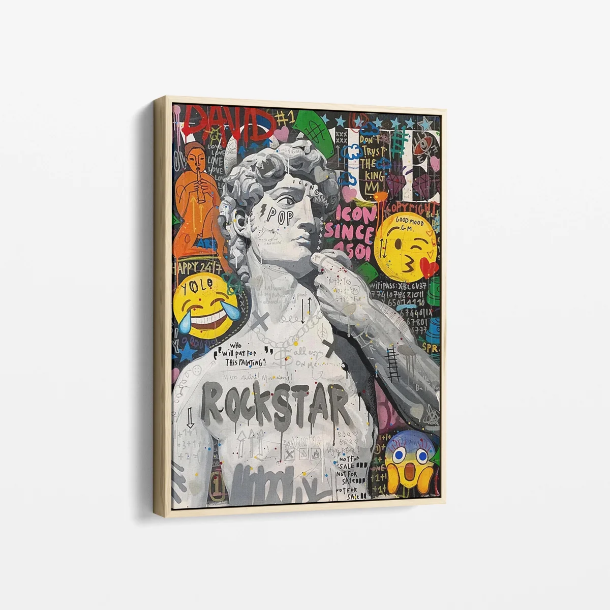 Tableau Pop Art "David Rockstar" – Image 5