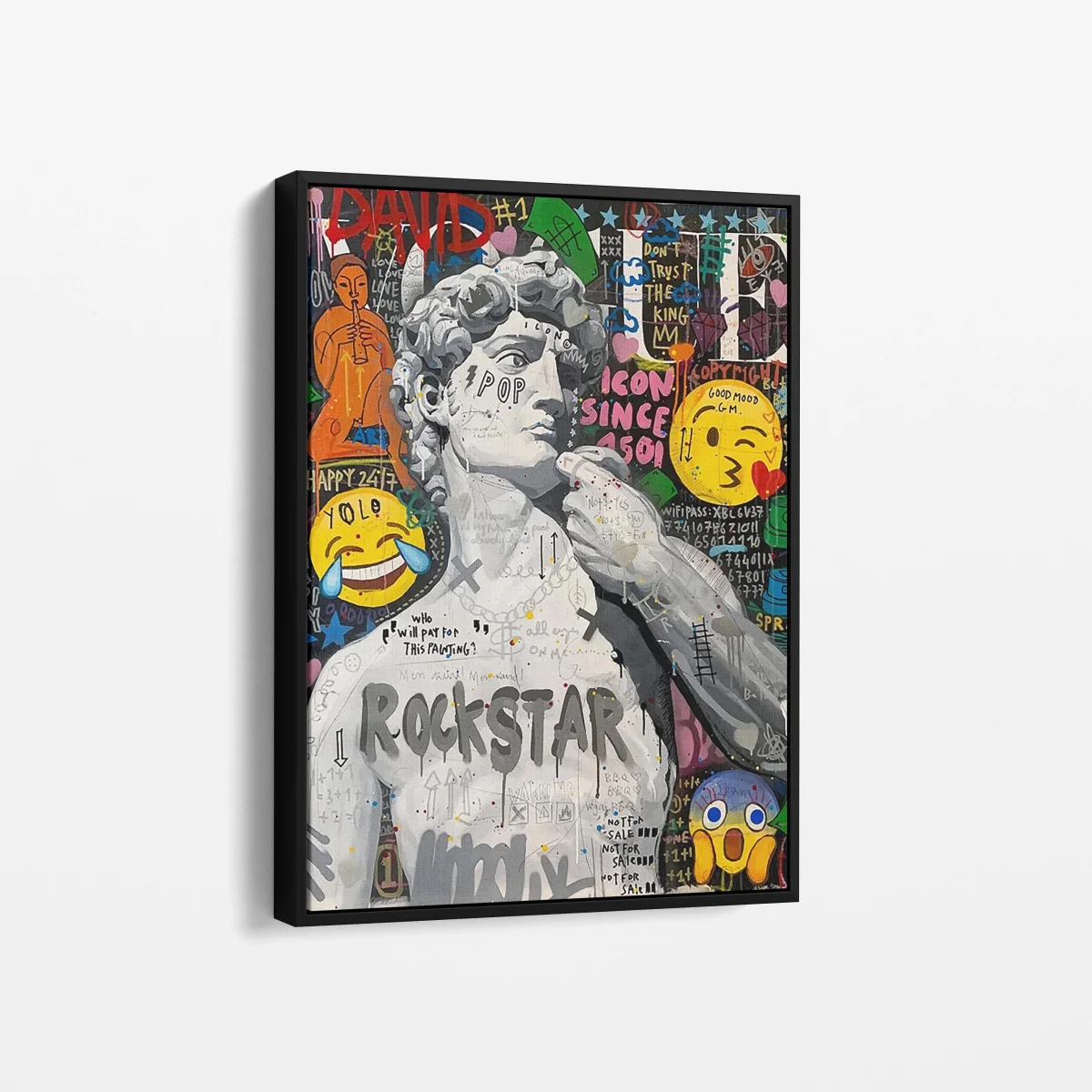 Tableau Pop Art "David Rockstar" – Image 4