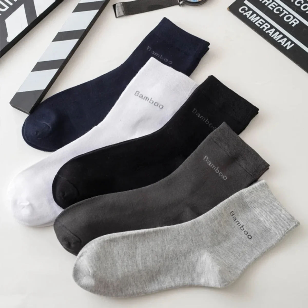 Chaussettes Homme en Fibre de Bambou Antibactériennes – Image 8
