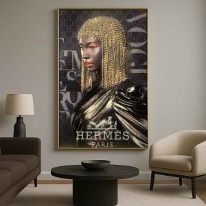 Tableau Divine Élégance – Haute Couture Brillante - Décoration Murale Moderne