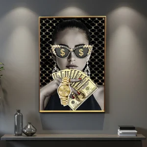 Tableau Reine de la Richesse – Art de Luxe - Décoration Moderne