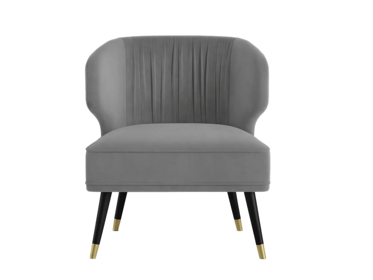 Fauteuil crapaud en velours – BELLA, petit fauteuil design et confortable – Image 3