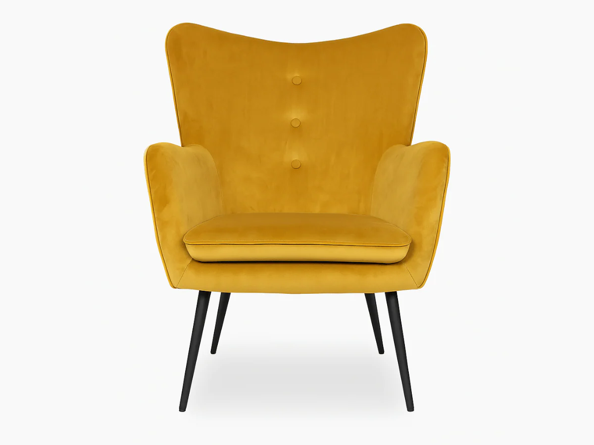 Fauteuil en velours design - ERGO – Image 2