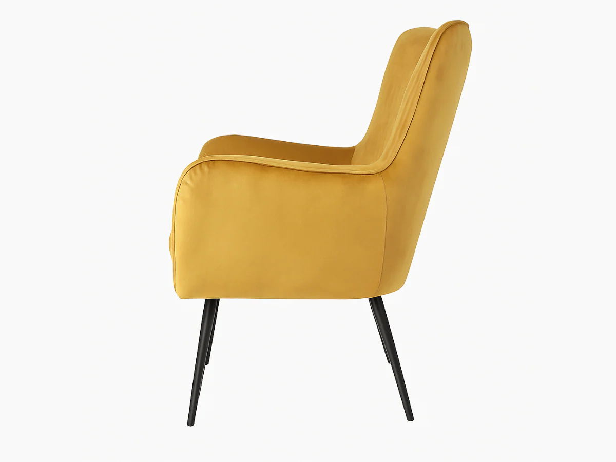 Fauteuil en velours design - ERGO – Image 3