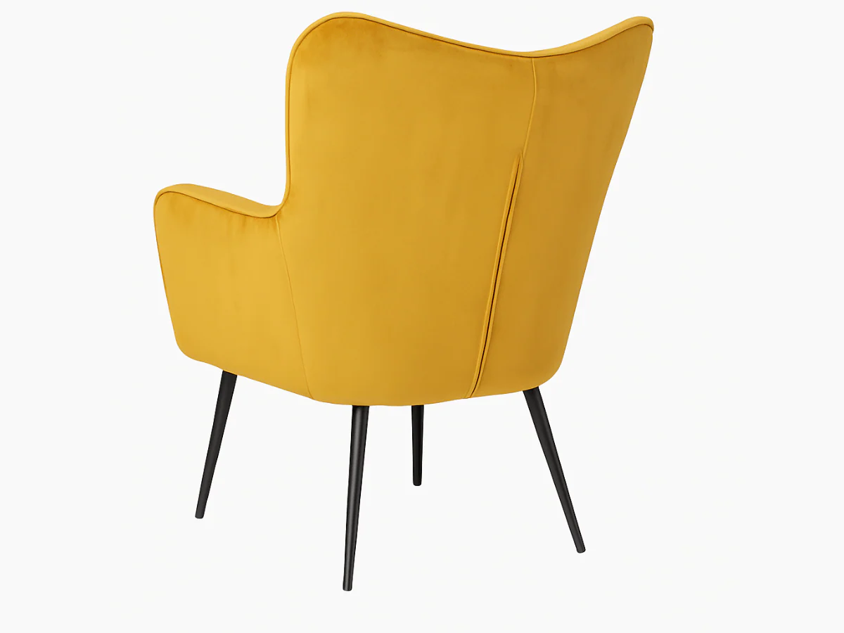 Fauteuil en velours design - ERGO – Image 4