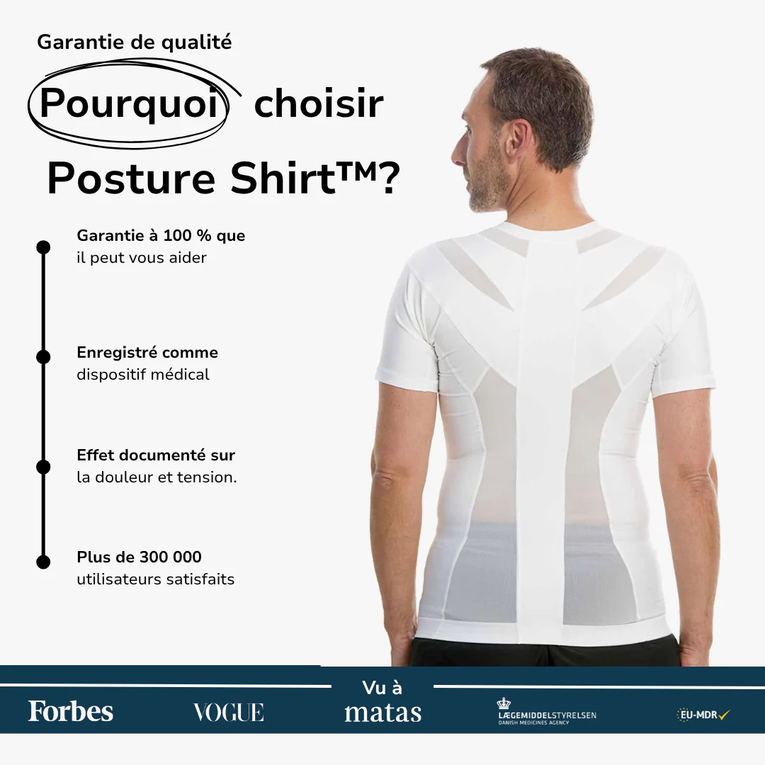 Men's Posture Shirt™ Zipper - Blanc – Image 4