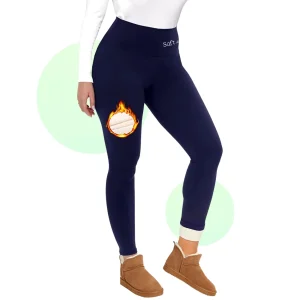 Leggings Thermiques Doublés en Peluche
