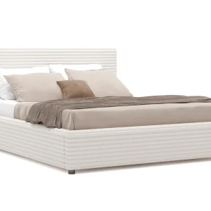 Lit coffre avec tissu tendance RUBIS