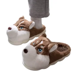 Pantoufles Husky Cartoon Ultra Douces