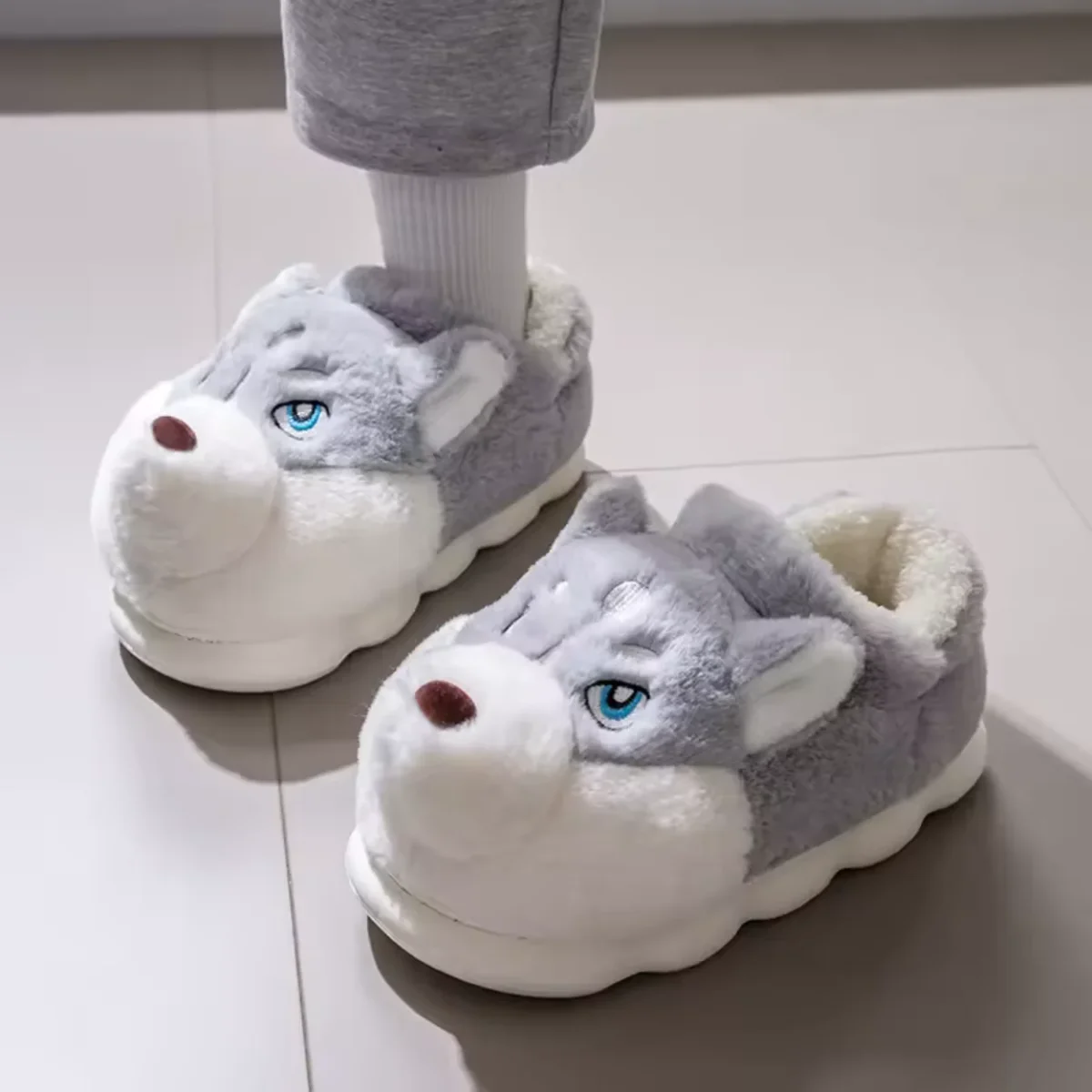 Pantoufles Husky Cartoon Ultra Douces – Image 4