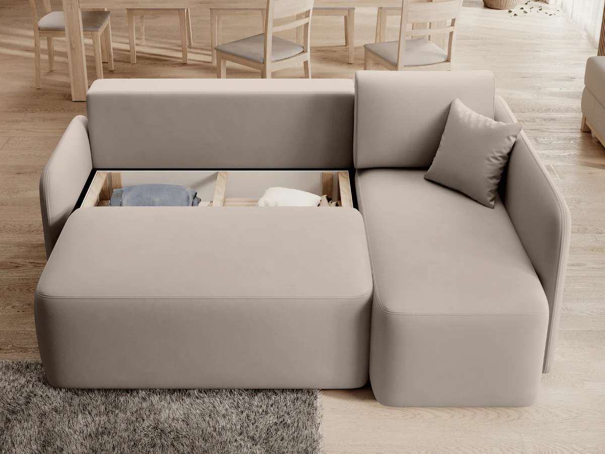 Canapé d'angle convertible petite taille GARNIER – Image 4