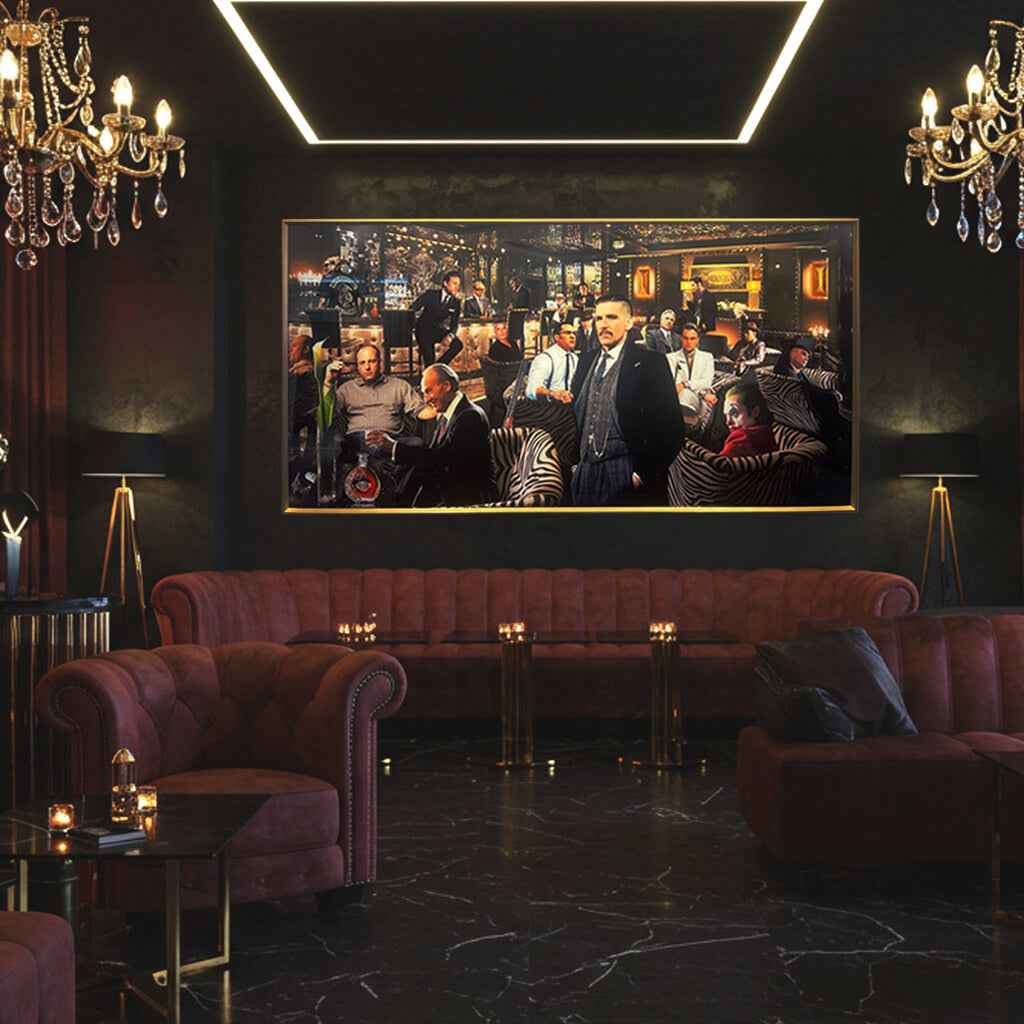 Tableau Réunion Légendaire -Peaky Blinders - Art Mural Cinématographique -Décoration Moderne – Image 2