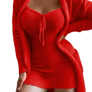 Robe et Cardigan Douillet Attirante Chez Soi