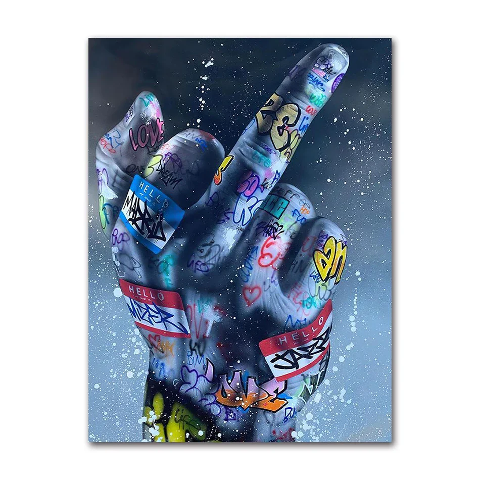 Tableau Pop Art "Geste Rebelle" – Image 9