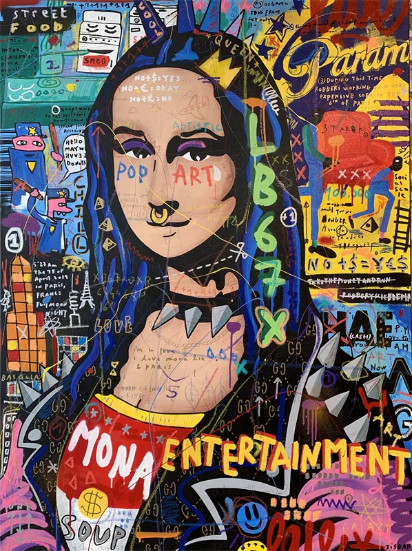 Tableau Pop Art "Mona Entertainment" – Image 2