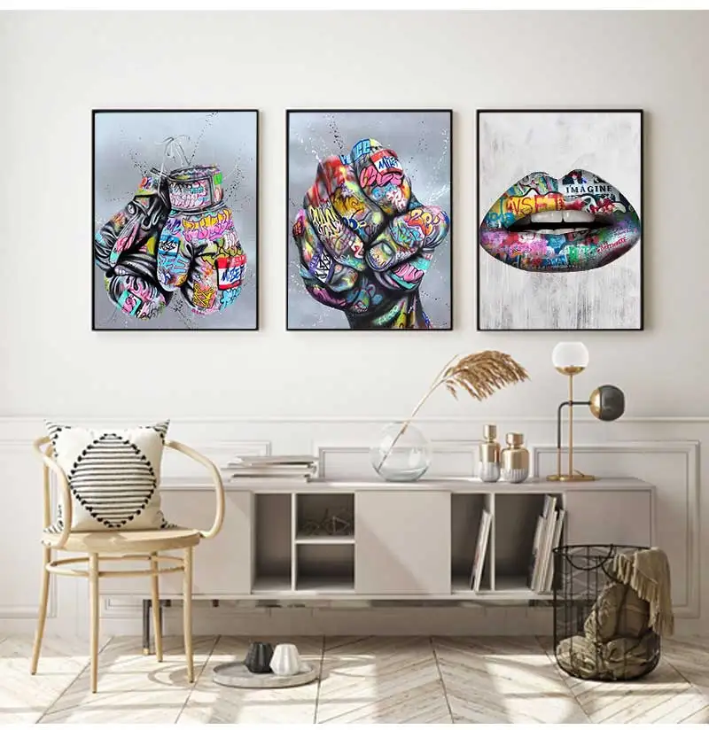 Tableau Pop Art "Poing Graffiti" – Image 8