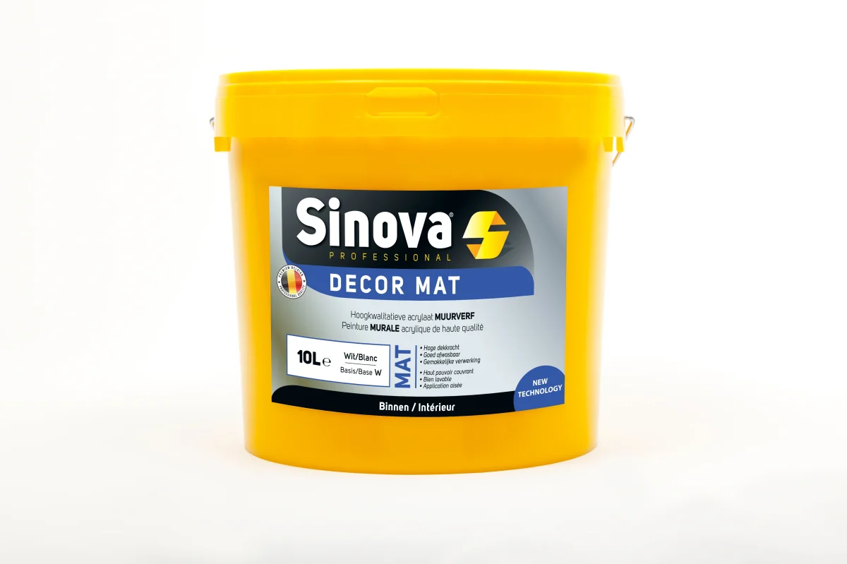 Peinture decor mat mur & plafond Sinova