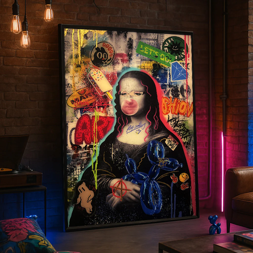 Tabelau Pop Art - MonaLisa Remix - Décoration Murale Tendance – Image 2