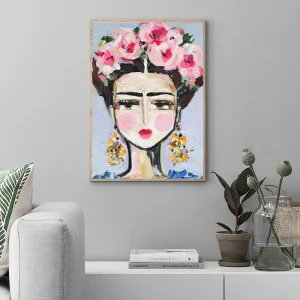 Tableau Art Naïf Style Frida Kahlo