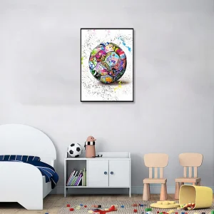 Tableau Ballon de Foot Street Art