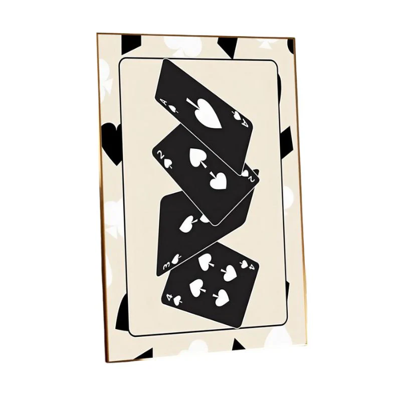 Tableau Casino Cartes Noir et Blanc – Image 4