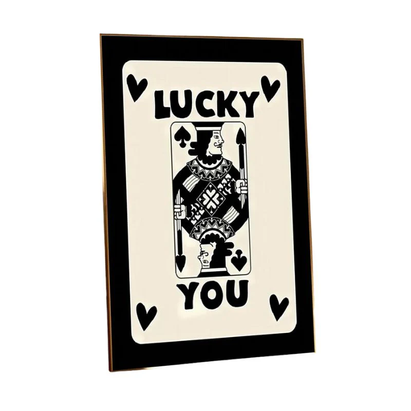 Tableau Casino Cartes Noir et Blanc – Image 5