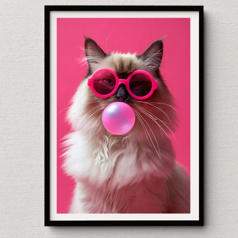 Tableau Chat Pop Art Décalé – Image 3