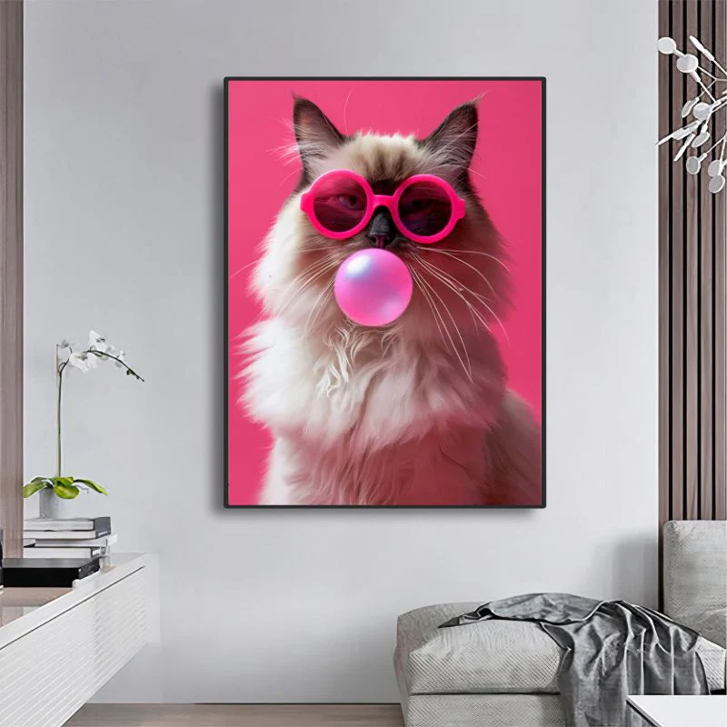 Tableau Chat Pop Art Décalé – Image 2